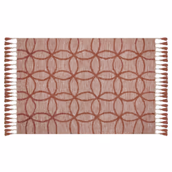 Cotton Area Rug 140 x 200 cm Red KIRSEHIR