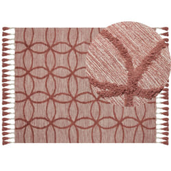 Cotton Area Rug 160 x 230 cm Red KIRSEHIR
