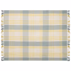 Cotton Blanket 125 x 150 cm Yellow and Green BETALI
