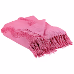 Cotton Blanket 125 x 150 cm Pink KHARI
