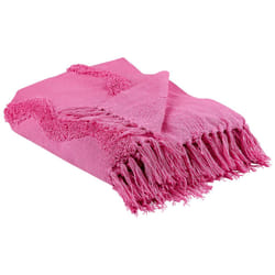 Cotton Blanket 125 x 150 cm Pink KHARI