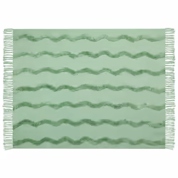 Cotton Blanket 125 x 150 cm Green KHARI