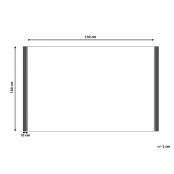 Cotton Area Rug 160 x 230 cm Beige and Black SAZLI