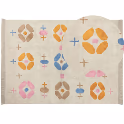 Cotton Area Rug 160 x 230 cm Multicolour DARAN