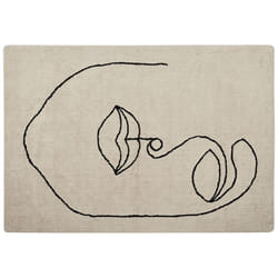 Cotton Area Rug 160 x 230 cm Beige BAYIR