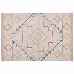 Cotton Area Rug 160 x 230 cm Multicolour KUSKAN