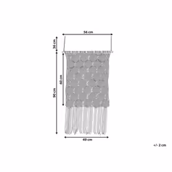 Cotton MacramÃ© Wall Hanging Beige OKARA