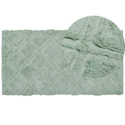 Cotton Area Rug 80 x 150 cm Green HATAY