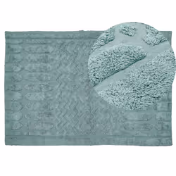 Cotton Area Rug 140 x 200 cm Mint SIRNAK