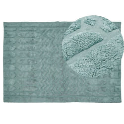 Cotton Area Rug 140 x 200 cm Mint SIRNAK