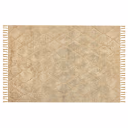 Cotton Area Rug 140 x 200 cm Beige SANLIURFA