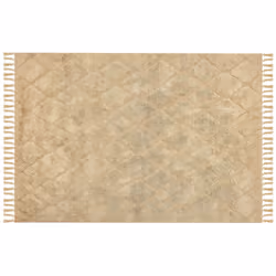 Cotton Area Rug 160 x 230 cm Beige SANLIURFA