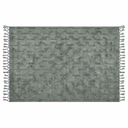 Cotton Area Rug 140 x 200 cm Green KARS