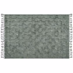 Cotton Area Rug 160 x 230 cm Green KARS
