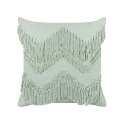 Cotton Cushion with Tassels 45 x 45 cm Light Green BACOPA