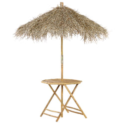 Bistro Table MOLISE 85 cm 85 cm Bamboo Wood Light Brown