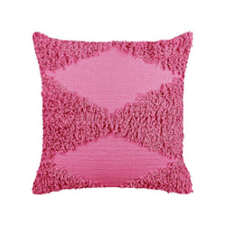 Tufted Cotton Cushion 45 x 45 cm Pink RHOEO
