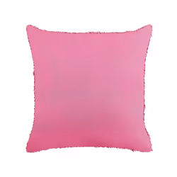 Tufted Cotton Cushion 45 x 45 cm Pink RHOEO