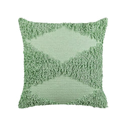 Tufted Cotton Cushion 45 x 45 cm Green RHOEO