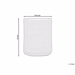 Cotton Basket Beige and Black YERKOY
