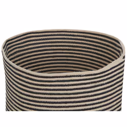 Cotton Basket Beige and Black YERKOY