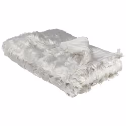Bedspread 150 x 200 cm Light Grey DELICE