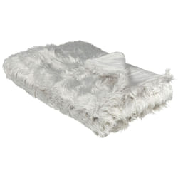 Bedspread 150 x 200 cm Light Grey DELICE