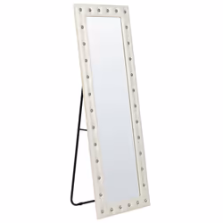 Standing Mirror ANSOUIS 150 cm Faux Leather White