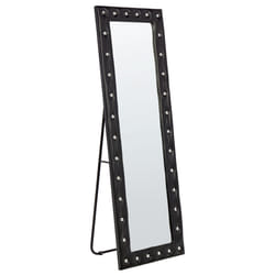 Standing Mirror ANSOUIS 150 cm Faux Leather Black