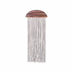 Wall DÃ©cor Dark Wood and White ZIKIRIA