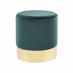 Velvet Pouffe Dark Green SOPHIA