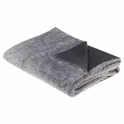 Blanket 150 x 200 cm Grey SARASWATI