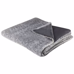 Blanket 200 x 220 cm Grey SARASWATI