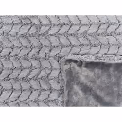 Blanket 200 x 220 cm Grey SARASWATI
