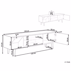 TV Stand FRANKLIN Dark Brown