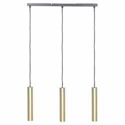 3 Light Pendant Lamp Brass BROSNA