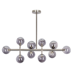10 Light Pendant Lamp Silver RAMIS