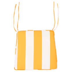 Set of 2 Garden Chair Cushions TERNI 37 x 34 cm Yellow
