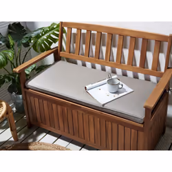 Bench Seat Pad Cushion 108 x 45 cm Grey SOVANA