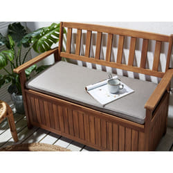 Bench Seat Pad Cushion 108 x 45 cm Grey SOVANA
