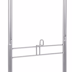 Basket Stand AYAPAL with Wheels Metal Silver