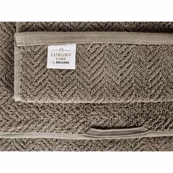 Set of 2 Cotton Terry Towels Green MITIARO