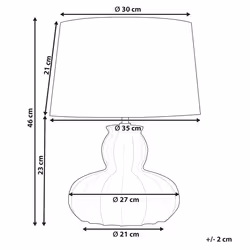 Table Lamp MALABUKA Ceramic Beige