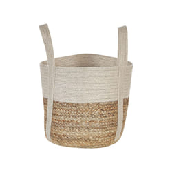 Jute Basket Beige and White SONIPAT