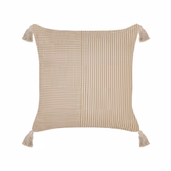 Cotton Cushion 45 x 45 cm Beige ARALIA