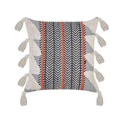 Cotton Cushion Chevron Pattern 45 x 45 cm Multicolour BOUVARDIA