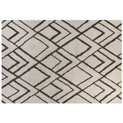 Shaggy Cotton Area Rug 160 x 230 cm Off-White and Green YESILKOY