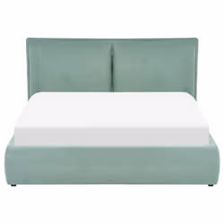 Ottoman Bed Velvet BAJONNA 160 x 200 cm (EU King Size) Mint Green