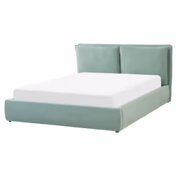 Ottoman Bed Velvet BAJONNA 160 x 200 cm (EU King Size) Mint Green - Additional view 4