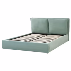 Ottoman Bed Velvet BAJONNA 160 x 200 cm (EU King Size) Mint Green - Additional view 5